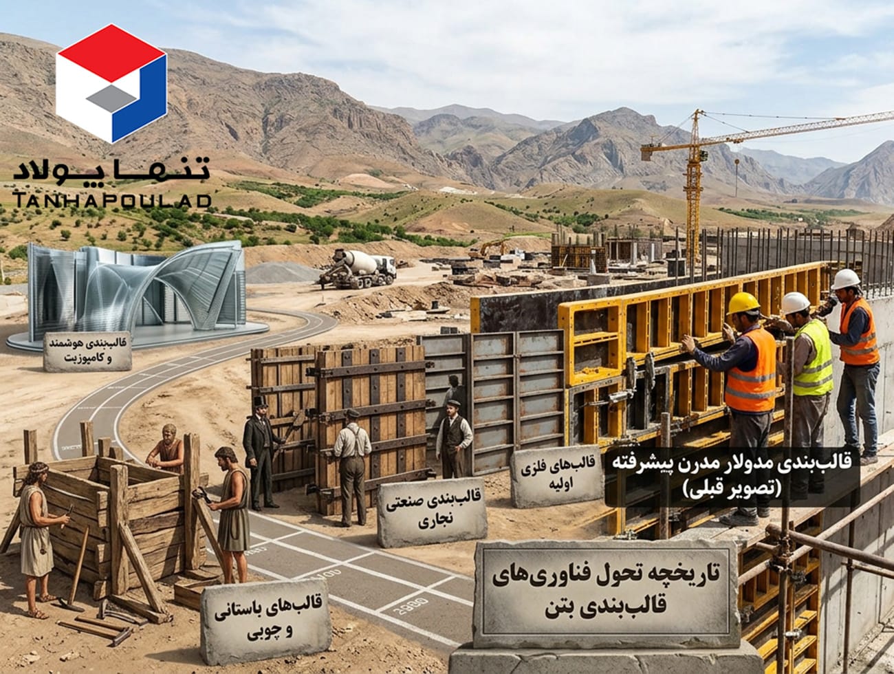 سیر تحول قالب های بتن و اهداف انتخاب آنها