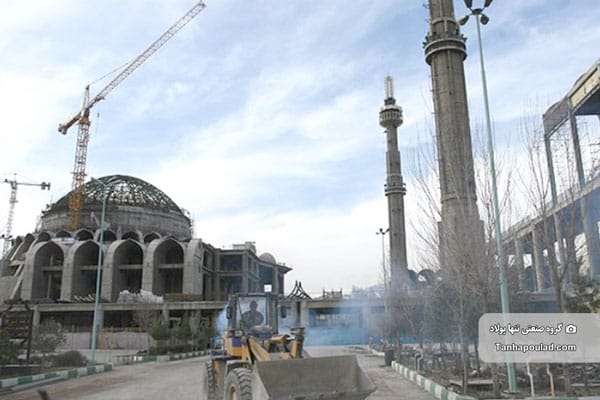 مصلای امامخمینی (ره) یا مصلای بزرگ تهران 3 ساخت قالب هشت ضلعی مصلای امام خمینی (ره)