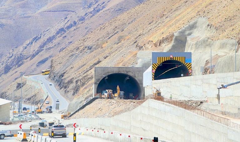 احداث تونل آزادراه تهران - شمال