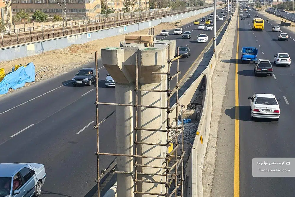 احداث ستون و سرستون پل پیکان شهر