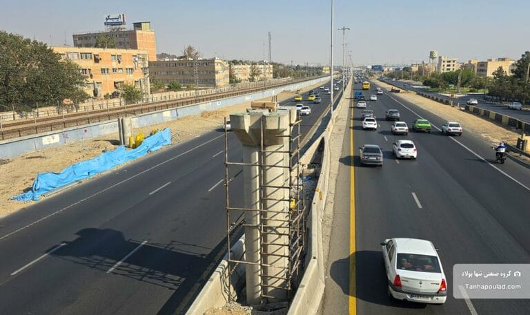 احداث ستون و سرستون پل پیکان شهر